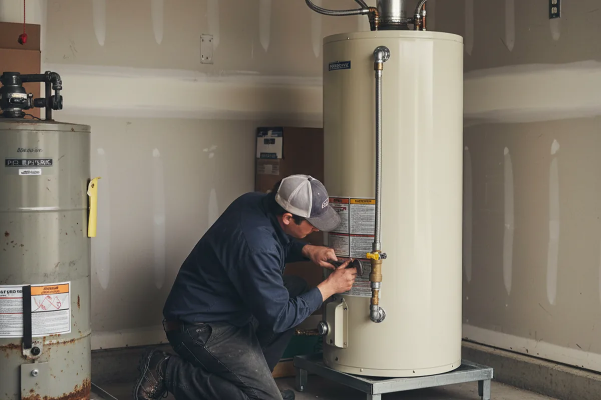 Water heater and shutoff valve replacement in Gettysburg